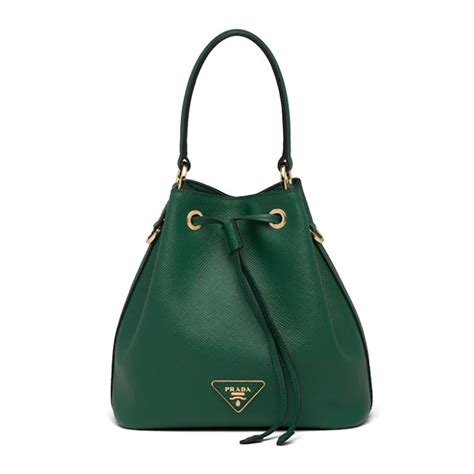 prada green bucket bag